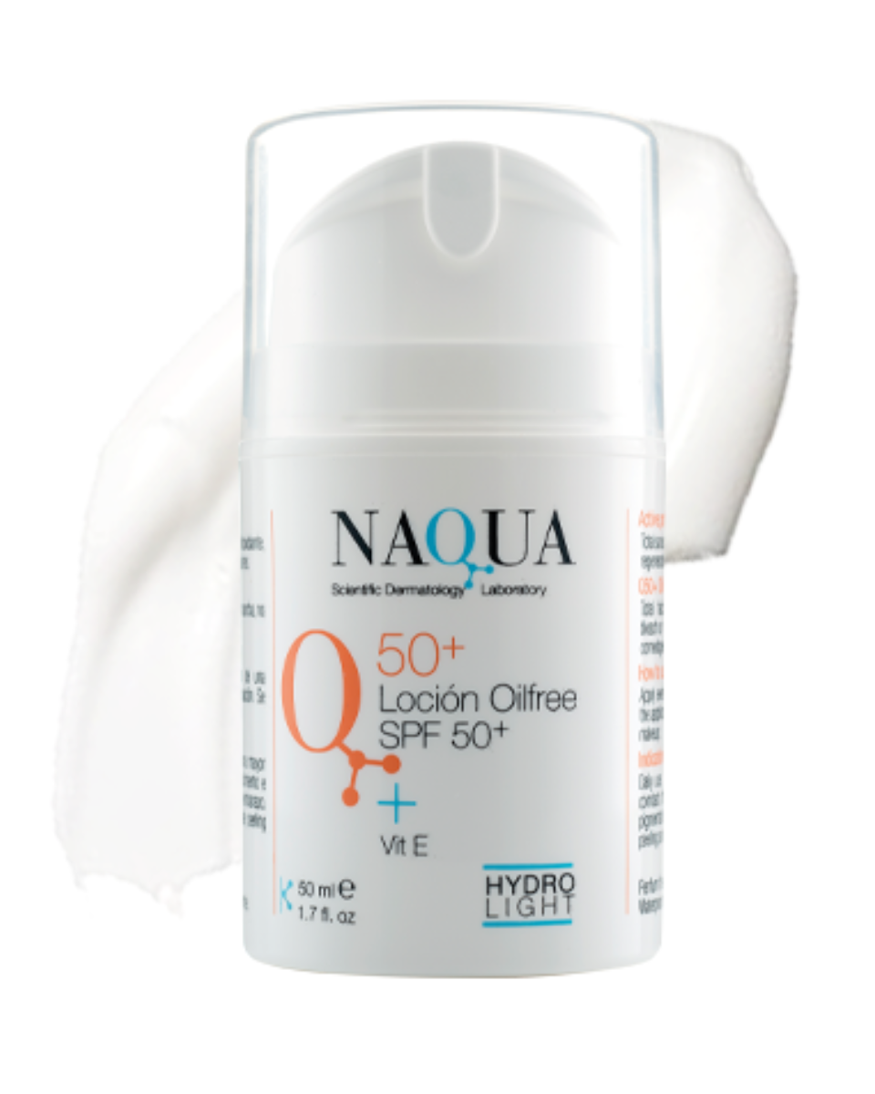 Q50+ |  Loción Oilfree SPF50 + Vitamina E
