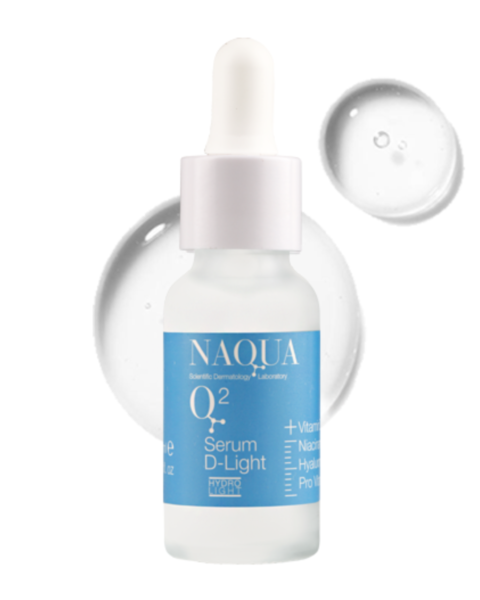 Q2 | Serum D-Light + Vitamin D Booster, Niacinamide, Hyaluronic Acid, Pro Vitamin B5